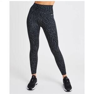 AYBL Evolve Animal Zebra Seamless Leggings Women’s Black Gray Size Small